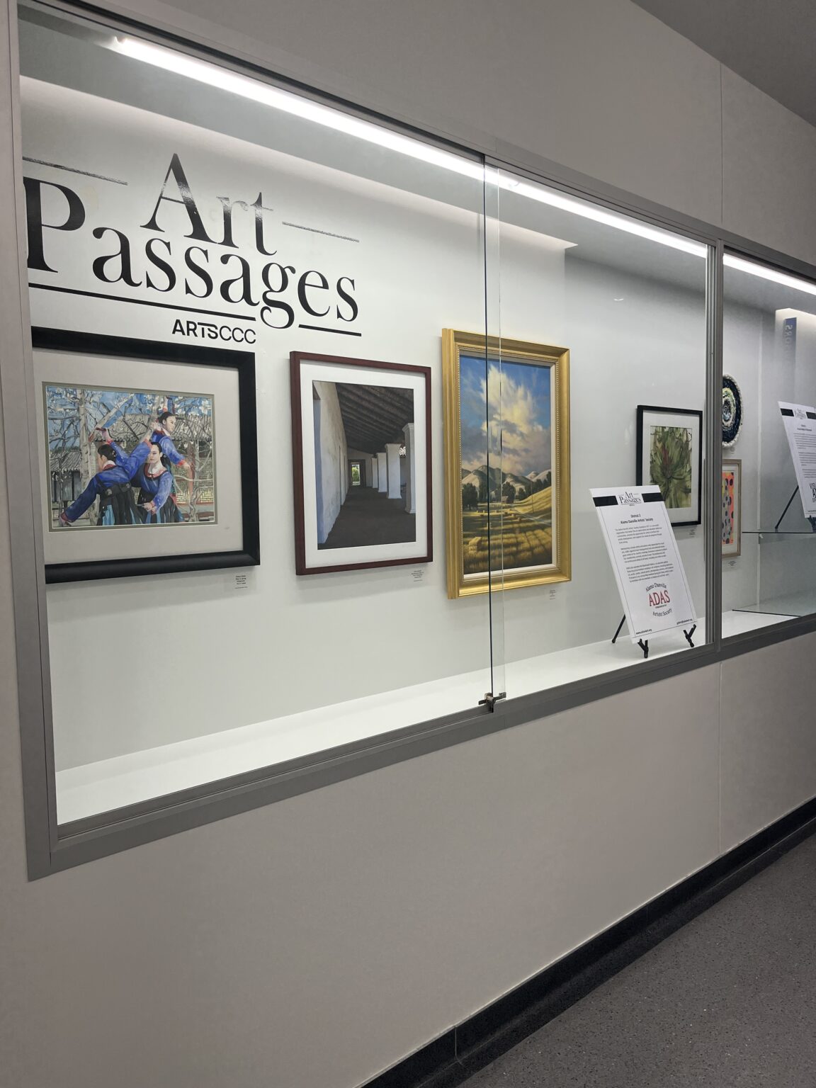 Gallery 6 - ADAS Exhibit at ARTSCCC Art Passages Exhibit at the County Administration Building in Martinez, CA. Photo by ARTSCCC.
