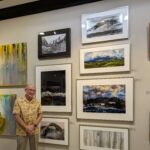 Gallery 4 - Artist Rick Haley with his artwork at Blackhawk Gallery. Photo by ARTSCCC.