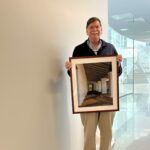Gallery 1 - Artist Don Cresswell at the Art Passages Exhibit at the County Administration Building in Martinez, CA. Photo by ARTSCCC.