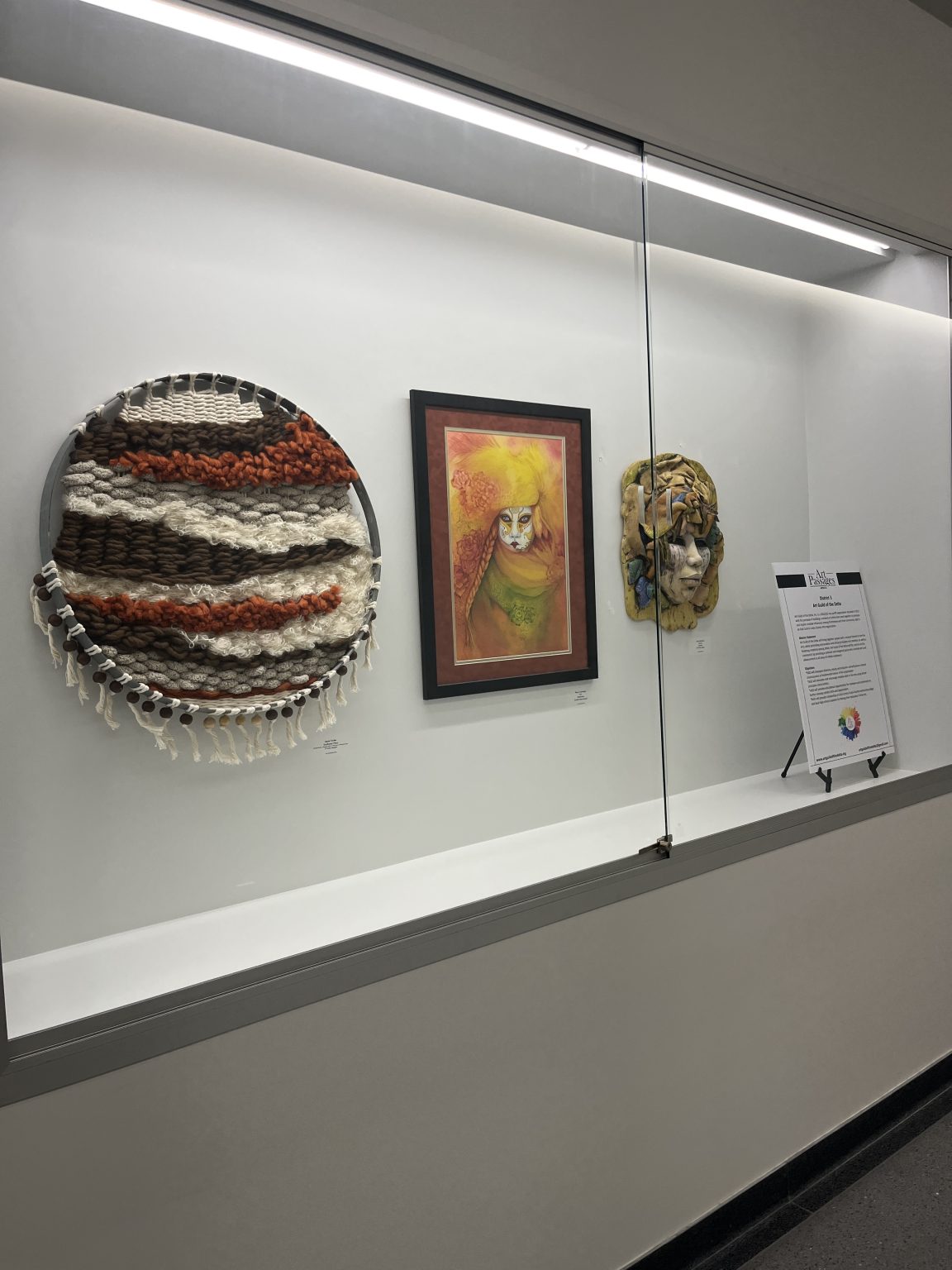 Gallery 2 - AGD display at an Art Passages exhibit at the County Administration Building in Martinez, CA. Photo by ARTSCCC.