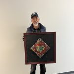 Gallery 1 - Artist John Nakanishi at an Art Passages Exhibit at the County Administration Building in Martinez, CA. Photo by ARTSCCC.