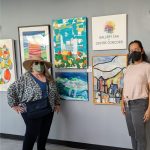 Gallery 1 - Catherine Hensiek  President, CAA) and Esther Rojas Soto (ARTSCCC) pictured at the CAA Gallery in Centre Concord. Photo by ARTSCCC. 