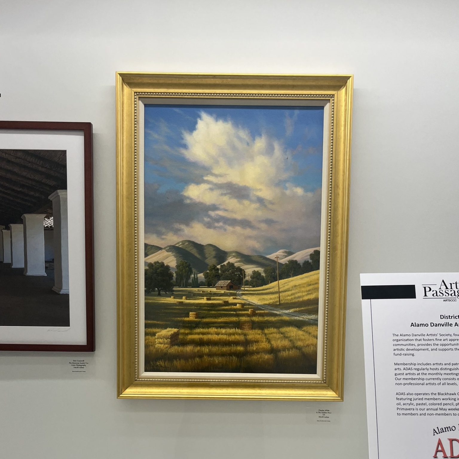 Gallery 1 - Artwork by Charles White at an Art Passages Exhibit at the County Administration Building in Martinez, CA. Photo by ARTSCCC.