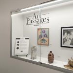 Gallery 1 - Los Medanos College display at an Art Passages exhibit at the County Administration Building in Martinez, CA. Photo by ARTSCCC.