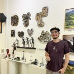 Gallery 1 - Artist Nate Holbein at the Main Street Art Gallery in Martinez, CA. Photo by ARTSCCC.
