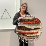 Gallery 1 - Artist Jayne Tucker at the Art Passages Exhibit at the County Administration Building in Martinez, CA. Photo by ARTSCCC.