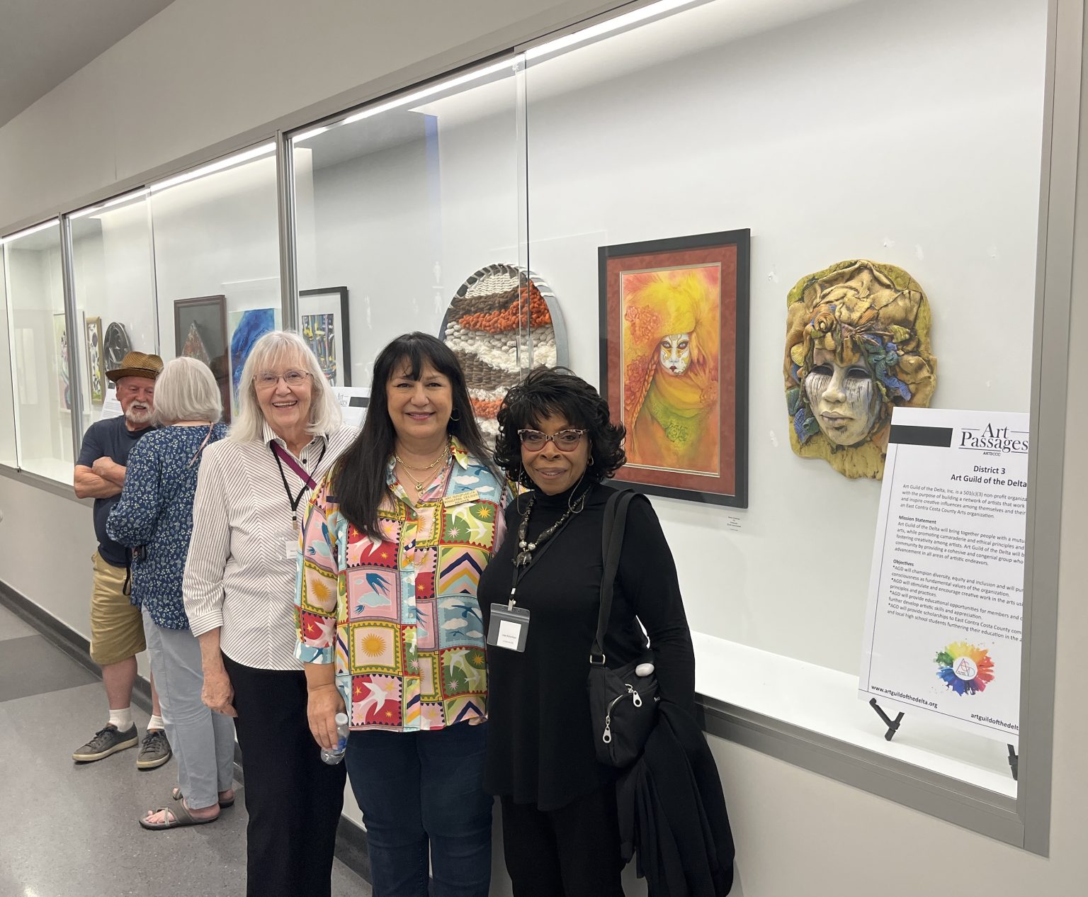 Gallery 1 - Art Build of the Delta Mary Lamb, Rosalinda Grejsen and Julee Richardson at the Art Passages exhibition at the County Administration Building in Martinez. ARTSCCC photo. 