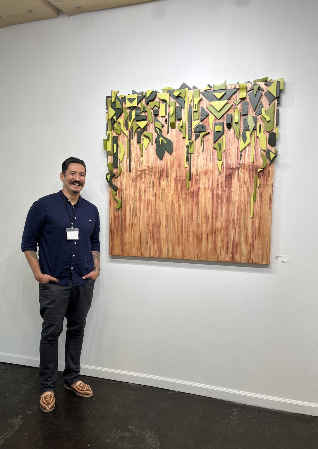 Gallery 3 - Cultural Corridor Project artist Richard Muro Salazar with his 