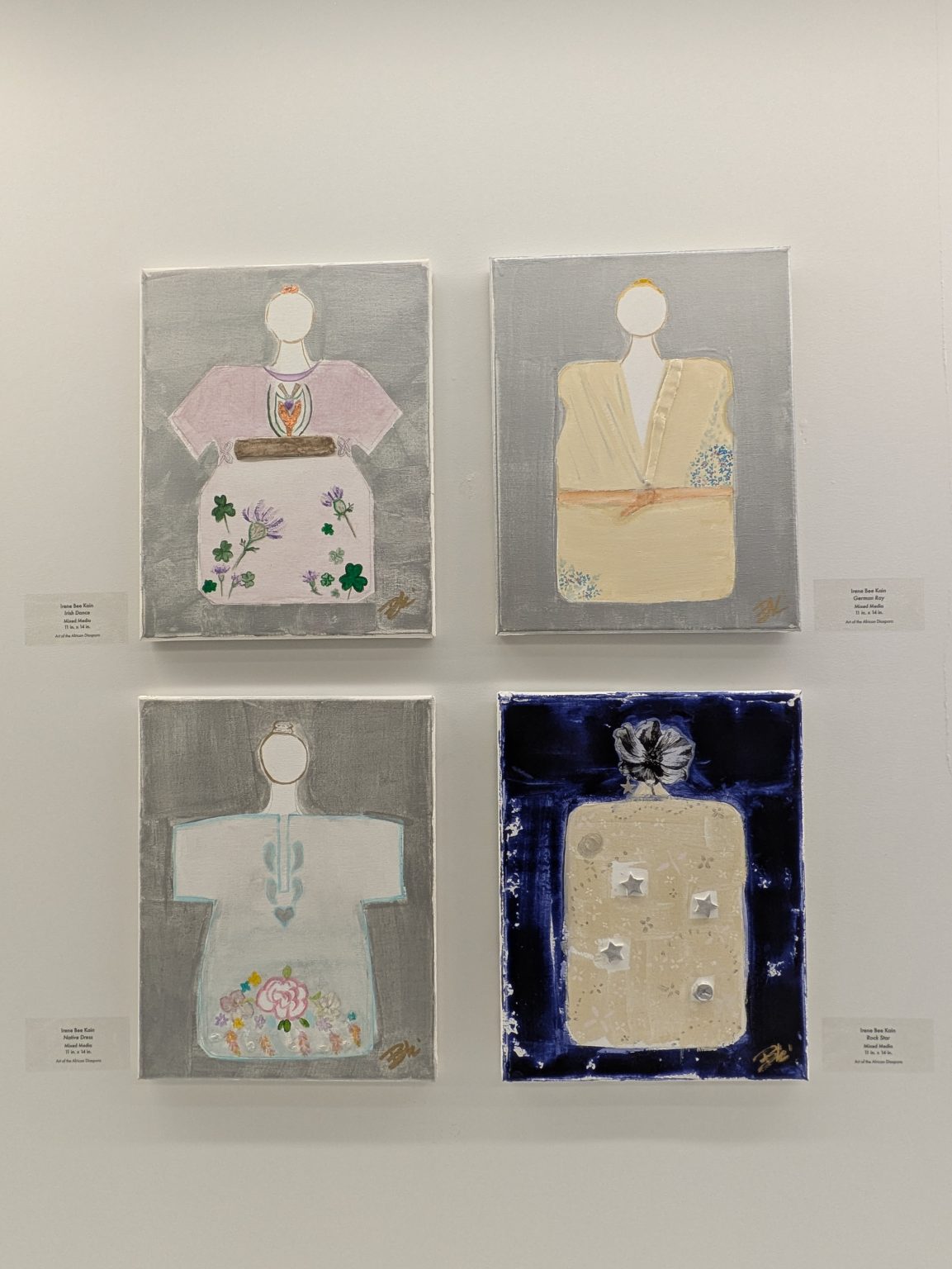 Gallery 3 - Artwork by Irene Bee Kain at an Art Passages Exhibit at the County Administration Building in Martinez, CA. Photo by ARTSCCC.