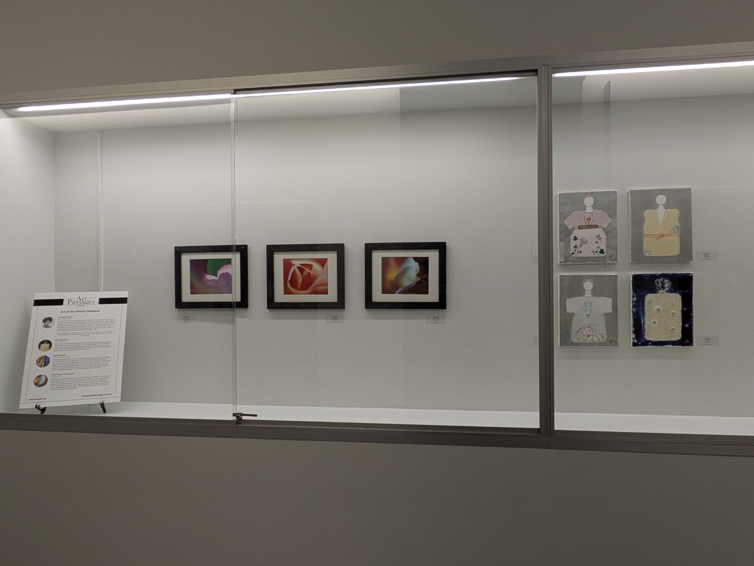 Gallery 5 - Artwork by Saida Adias & Irene Bee Kain at an Art Passages Exhibit at the County Administration Building in Martinez, CA. Photo by ARTSCCC.