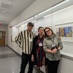 Gallery 4 - Artists Malcom Ryder and Irene Bee Kain of Art of the African Diaspora with ARTSCCC's Founding Executive Director, Jenny Balisle at an Art Passages Exhibit featuring AOTAD at the County Administration Building in Martinez, CA. ARTSCCC photo.