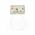 Gallery 1 - Gouache painting of a TDK cassette tape with the tape pulled out.
