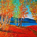 Gallery 4 - Birch Grove by Lake in Autumn