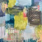 Gallery 6 - Acrylic painting with block printed elements