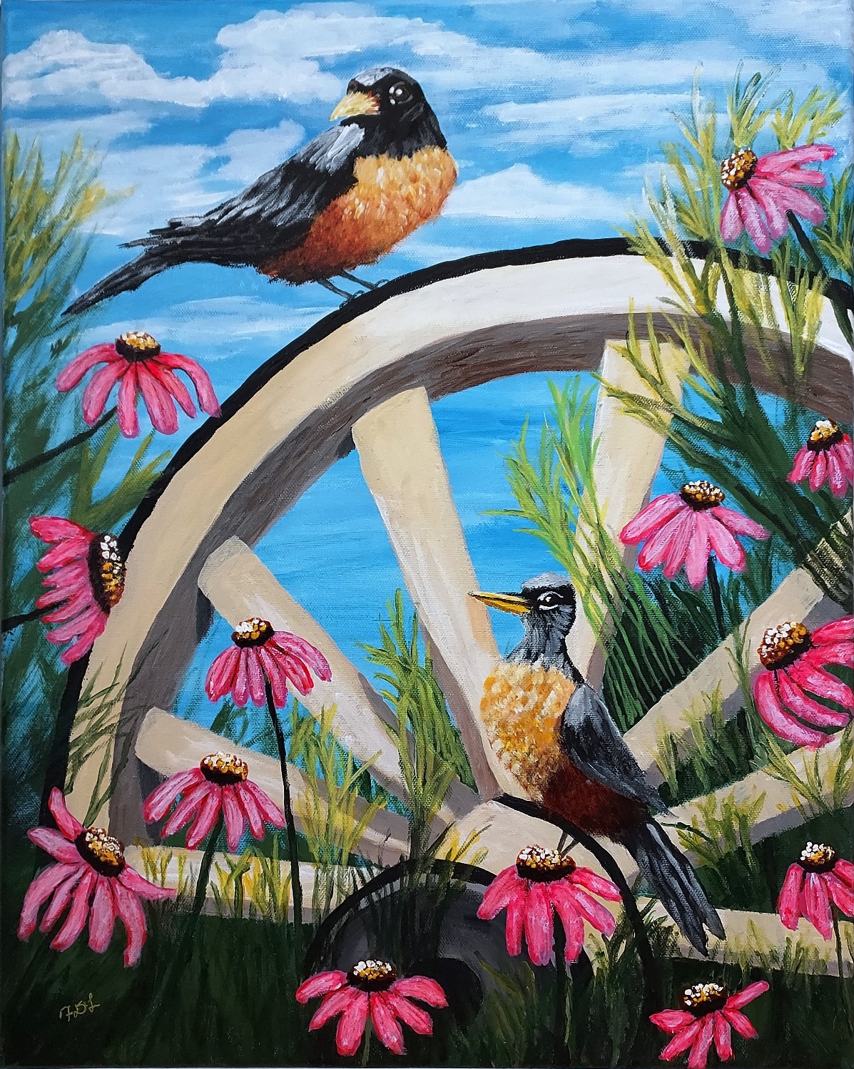 Gallery 6 - Birds and Wagon Wheel