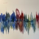 Gallery 4 - alcohol ink drawn up and down in an attempt to imitate wave lengths