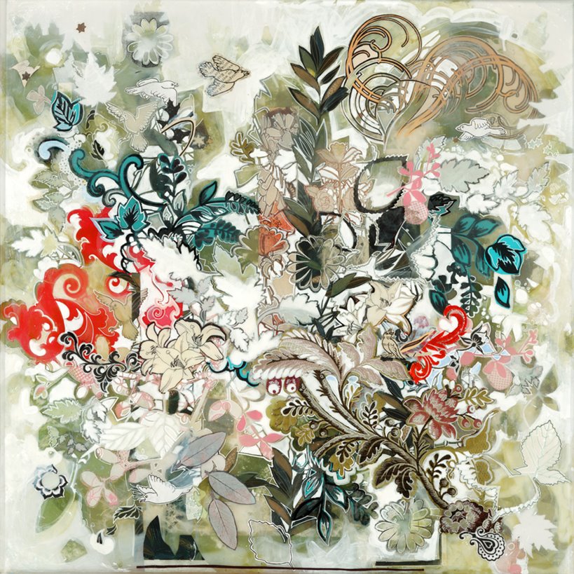 Gallery 4 - Abstract painting of flowers.