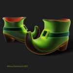 Gallery 7 - 3D Model of a stylized Leprechaun boots