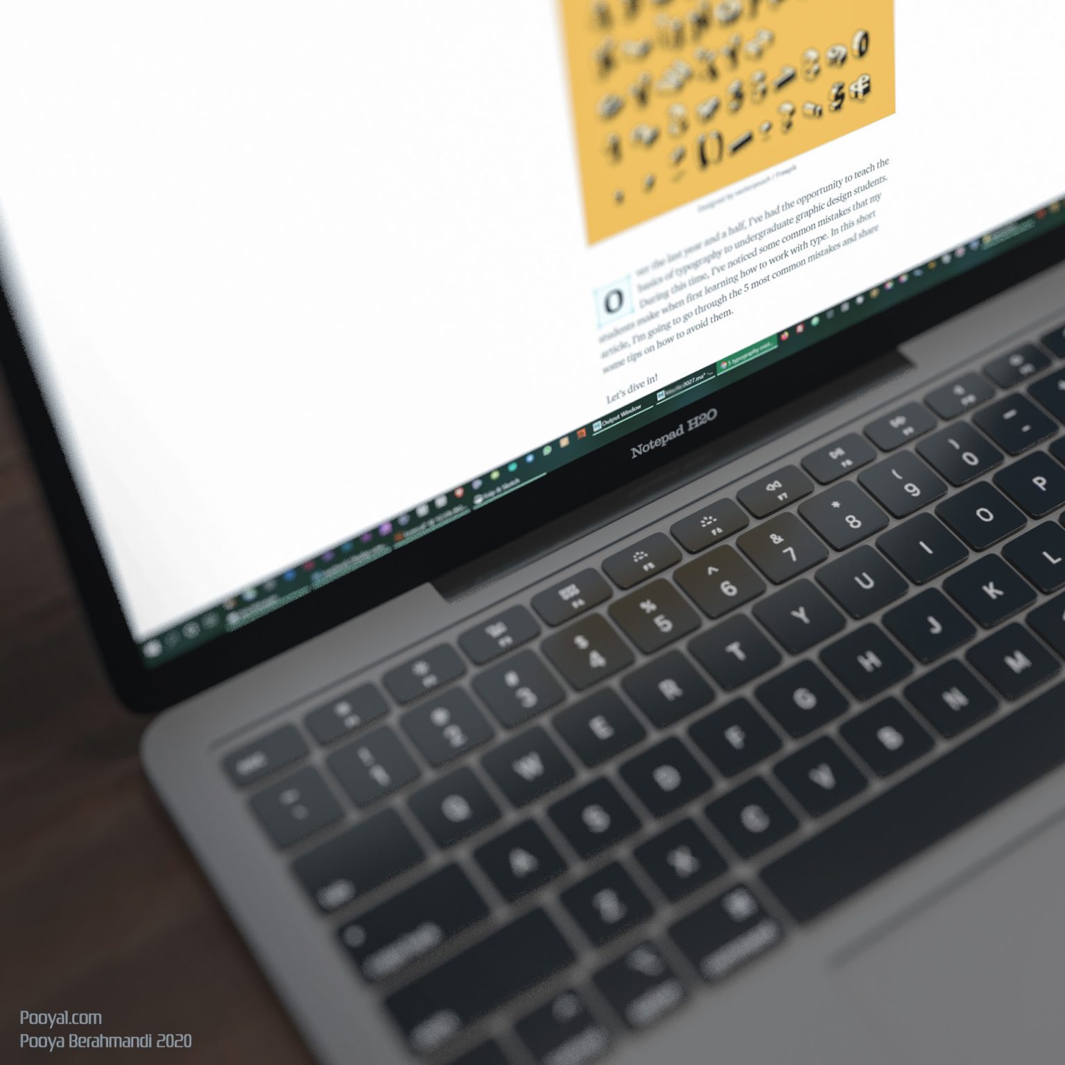 Gallery 9 - 3D model of a MacBook