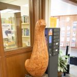 Gallery 4 - Stone sculpture of a Bird in the library environment