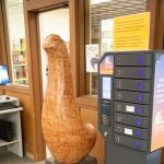 Gallery 1 - Stone sculpture of a Bird in the library environment