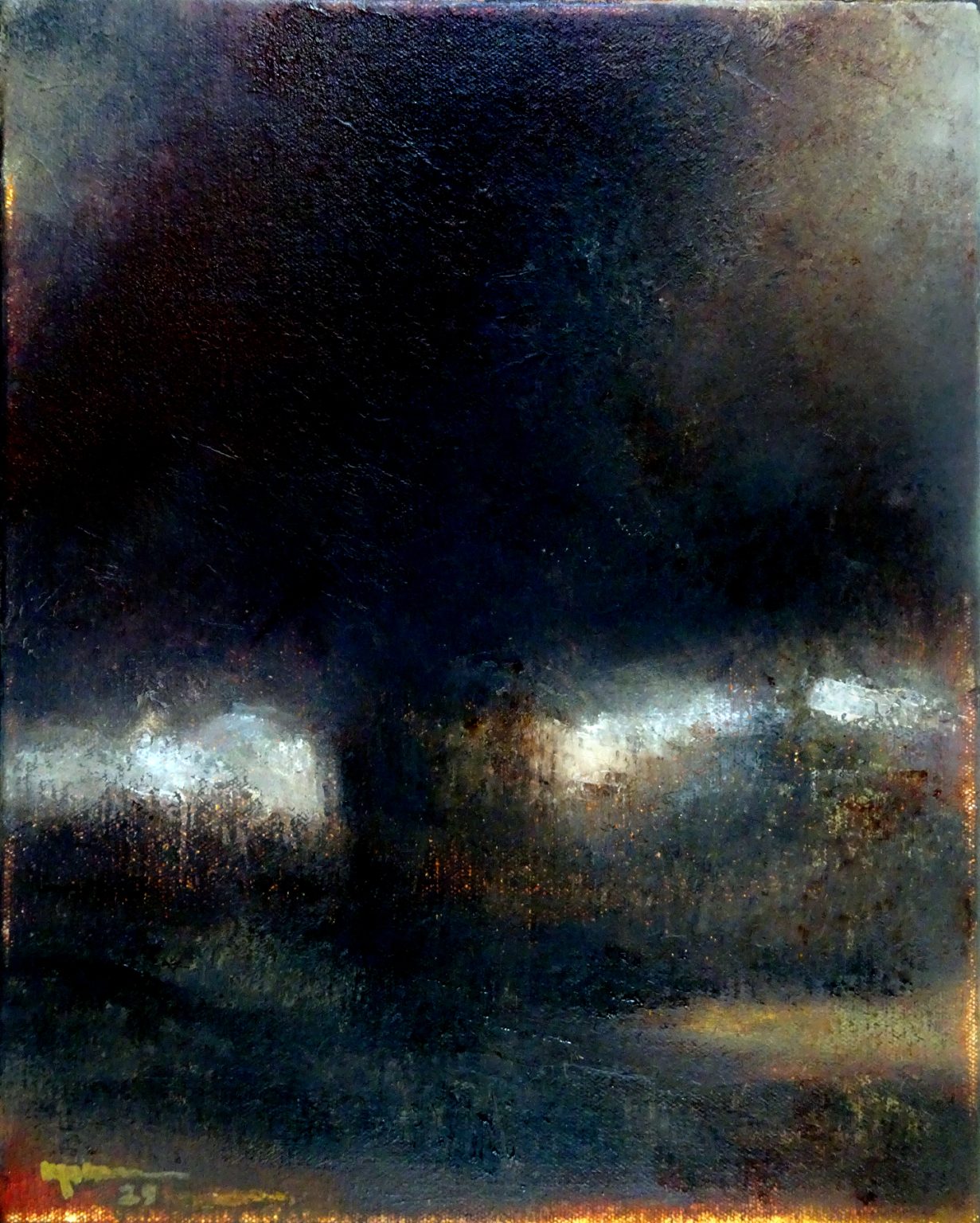 Gallery 10 - A great dark tree with glimpses of daylight on the horizon.