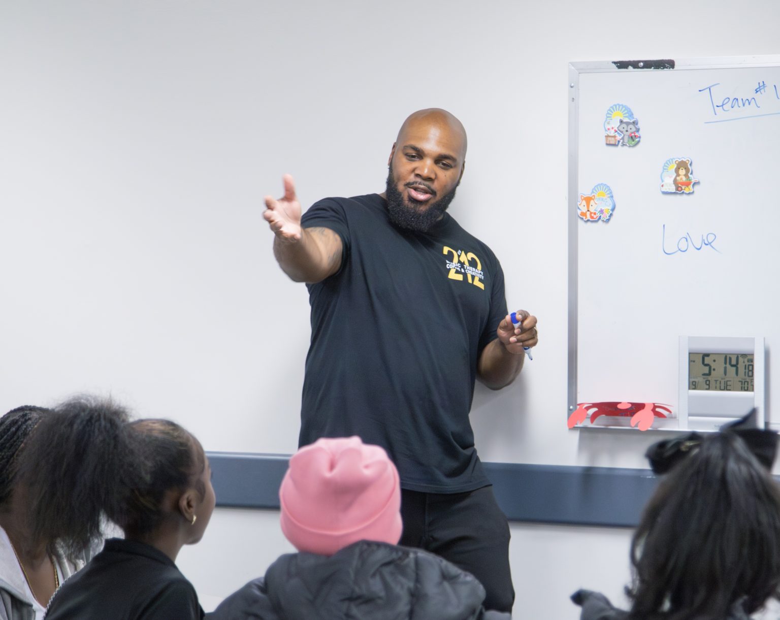 Gallery 1 - Jeremy Phillips leading a “Youth Arts Connection” workshop at the Antioch Library.