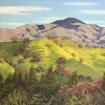 Gallery 1 - Mount Diablo, mustard in the hills below, oil painting
