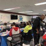 Gallery 2 - Jeremy Phillips leading an activity at a “Youth Arts Connection” workshop at the Antioch Library, 20