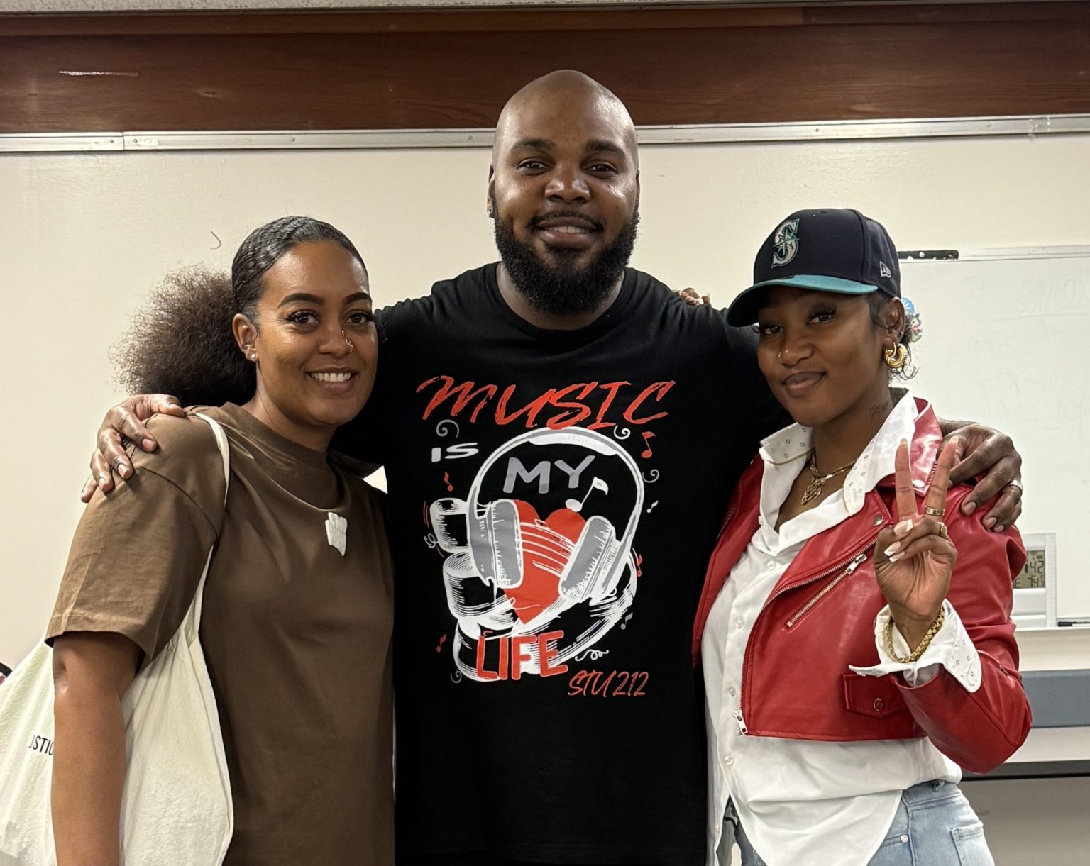Gallery 3 - Monique McCoy, Jeremy Phillip, & Tajanique Bell at a “Youth Arts Connection” workshop at the Antioch Library.