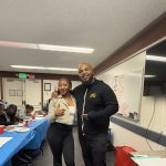 Gallery 4 - Tajanique Bell and Jeremy Phillip at a “Youth Arts Connection” workshop at the Antioch Library.