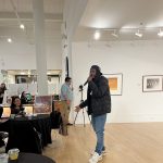 Gallery 5 - Donté Clark performing for a crowd at the ARTSCCC Happy Hour at the Bedford Gallery.