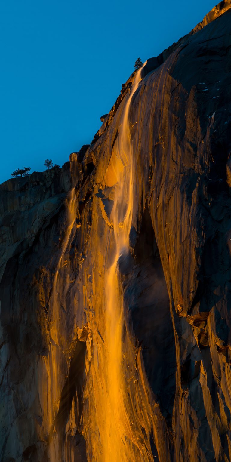 Gallery 8 - Picture of the famed Horsetail Fall in Yosemite NP that is illuminated by natural light.