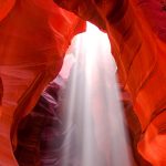 Gallery 9 - Award-Winning picture of a light beam shining into the famed Antelope Canyon near Page, Arizona.