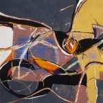 Gallery 2 - clay monoprint with acrylic