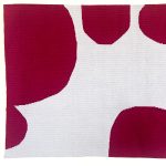 Gallery 1 - A gray and burgundy tapestry of misc size round shapes in the form of a huddle.