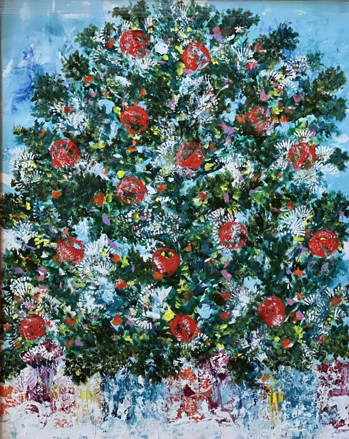 Gallery 5 - Lines are refined, texture is added with highlights on the branches. Sparkles shine!