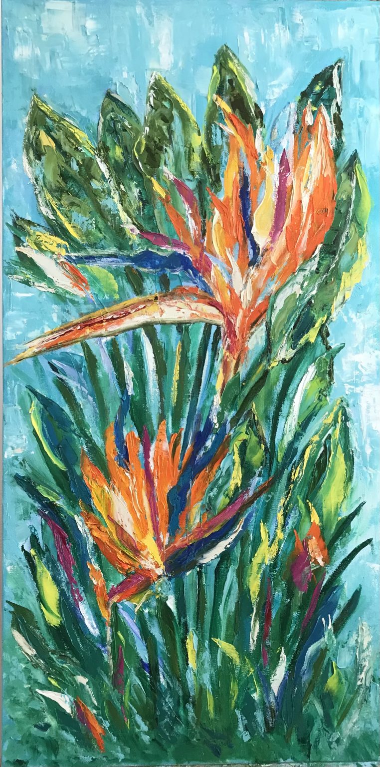 Gallery 7 - Building & enhancing color layer by layer worked out patterns of this painting.