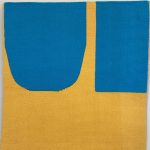 Gallery 8 - An abstract blue and yellow tapestry.