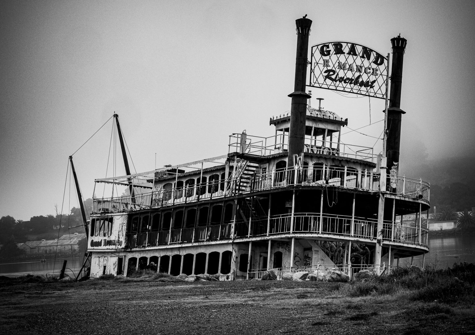 Gallery 1 - A black and white photograph by Stephanie Romanowski capturing the 