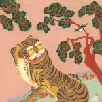 Gallery 1 - Colored pencil painting of a tiger and a magpie.