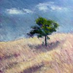 Gallery 6 - Impressionistic lone tree on golden hill